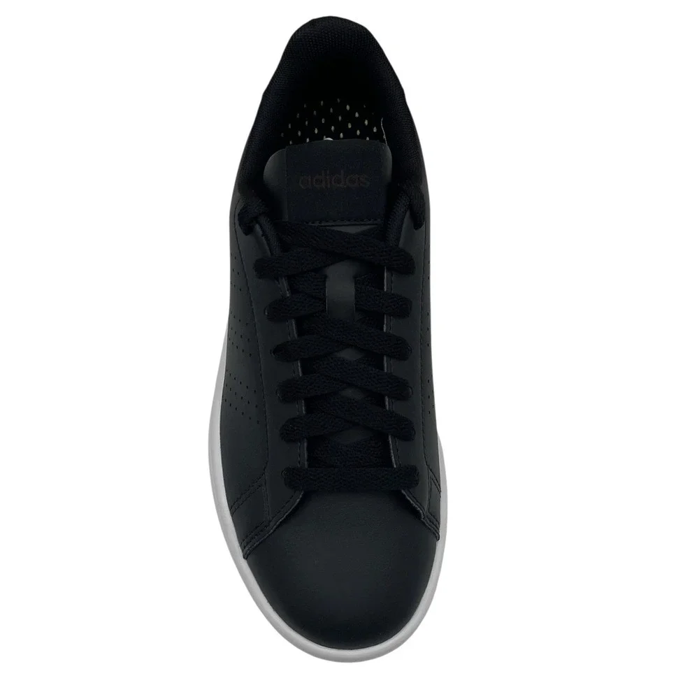 Adidas Advantage Mens Youth Big Boys Casual Low Top Sneaker Size 3.5 Black/Brown